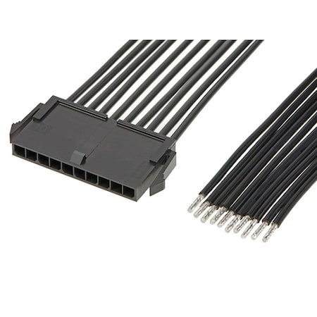 Molex Micro-Fit 3.0 Male-To-Pigtail Off-The-Shelf (Ots) Cable Assembly, Single Row 2147531102